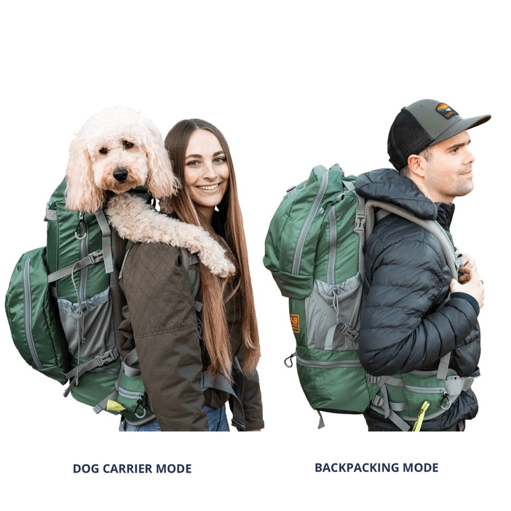 K9 sportsack Kolossus | Big Dog Carrier & Backpacking Pack- myrtle green - Large